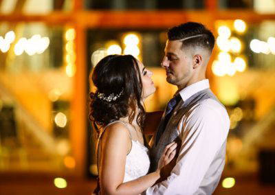 Bride and Groom, just married at Mill Barns Wedding Venue