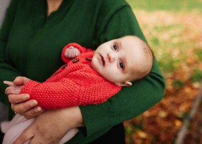 Tiny baby autumn photoshoot