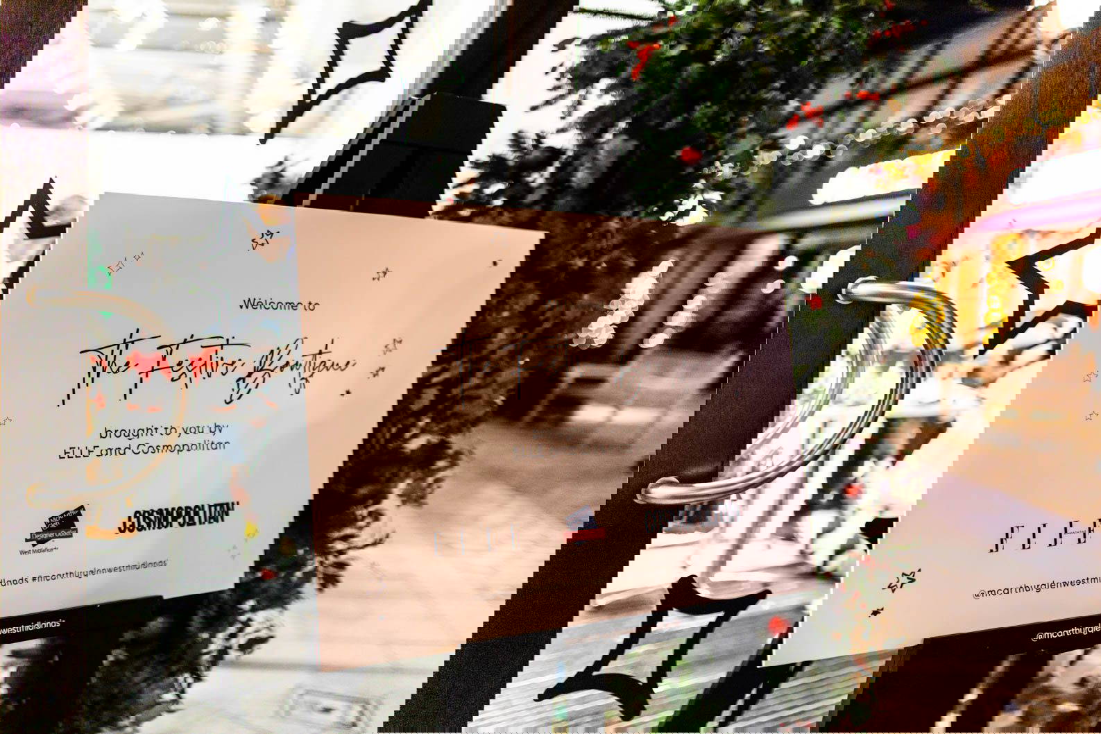 Event space styled for an Elle and Cosmopolitan brand activation